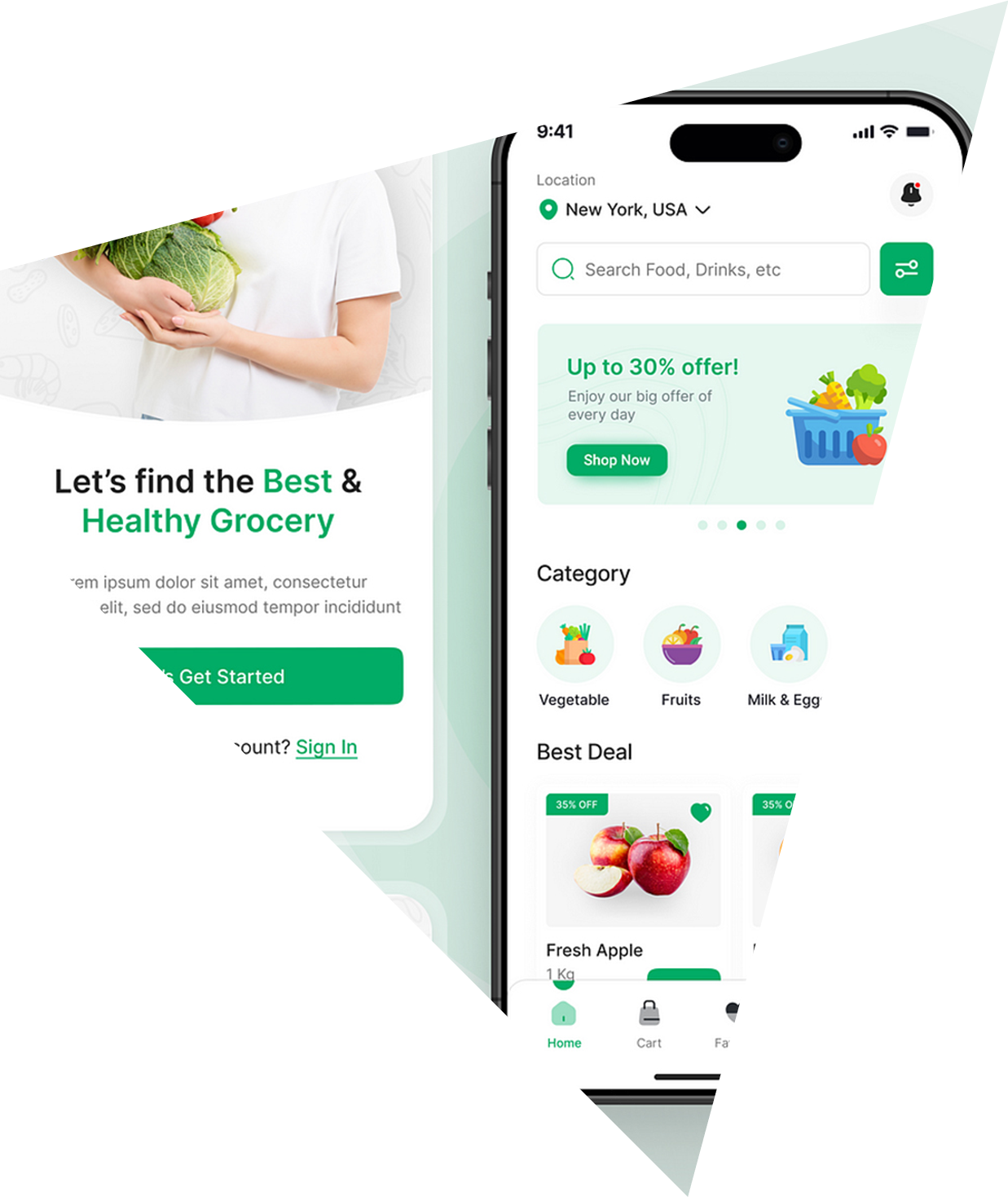 grocery app design 1