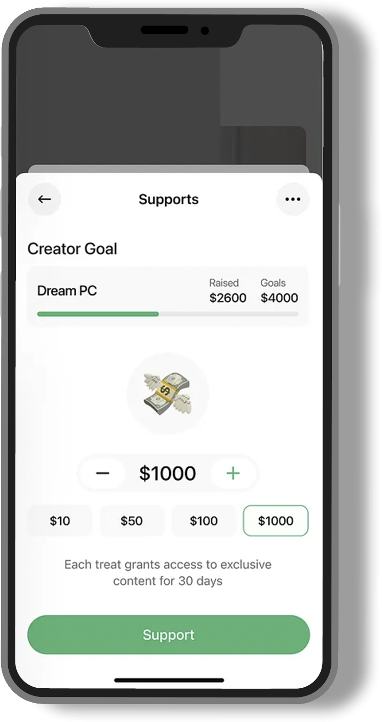 Secure payment gateway integrated within the crowdfunding app.
