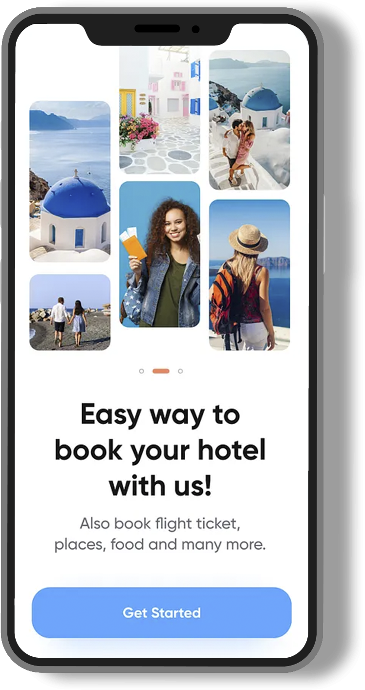 Guest message center and real-time booking alerts interface.