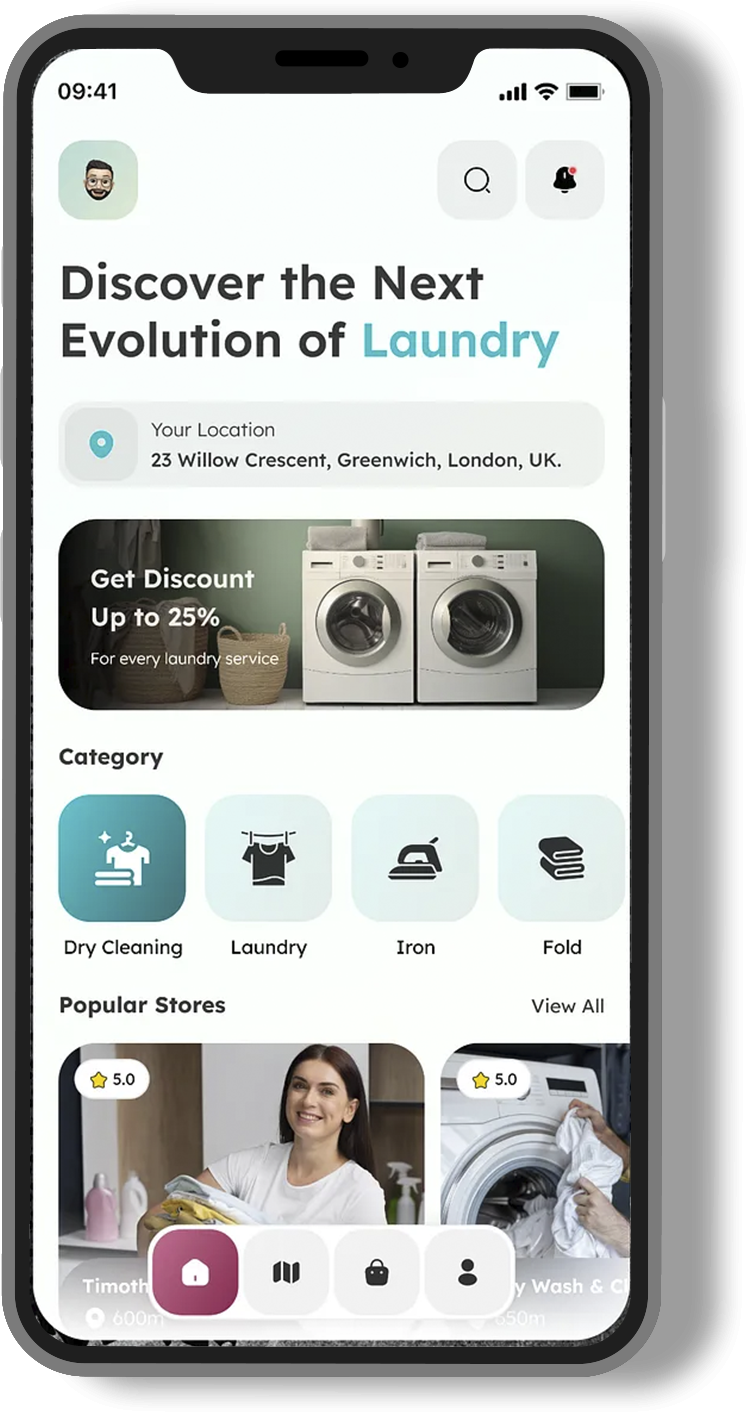 Real-time order tracking and status updates on mobile app.