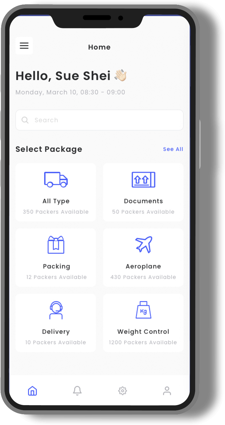 In-app payment system and invoice generator in logistics app.