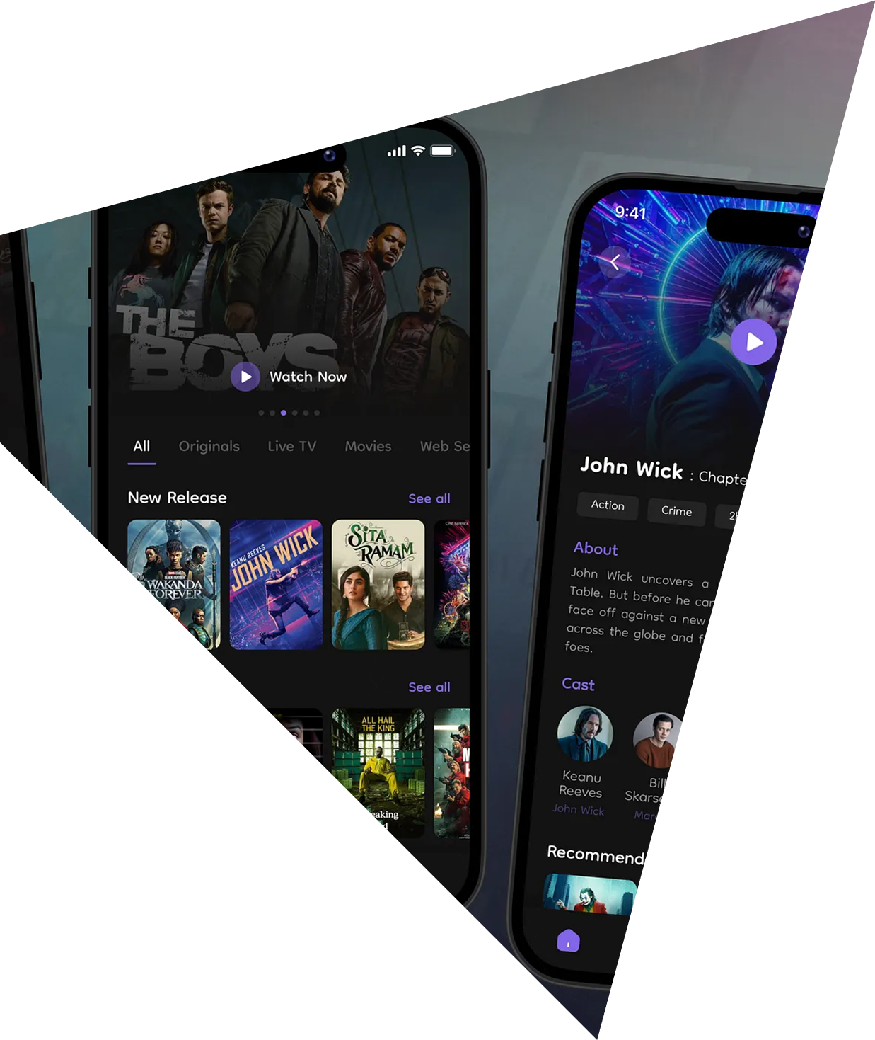 Admin dashboard for managing videos, categories, and analytics in an OTT app.