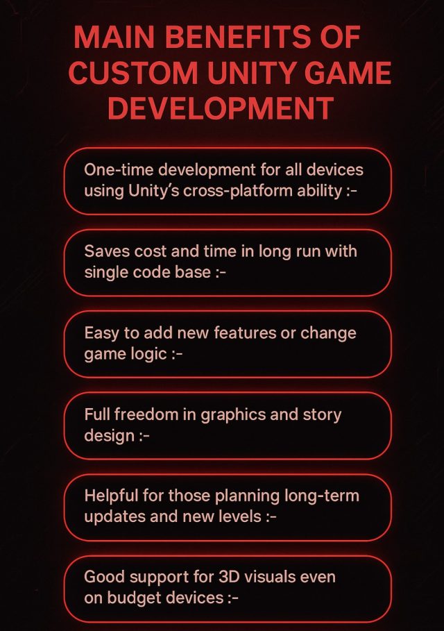 Unity game development benefits across all devices