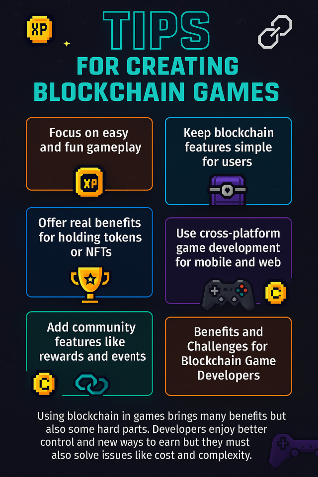 Practical tips for creating successful and engaging blockchain games.