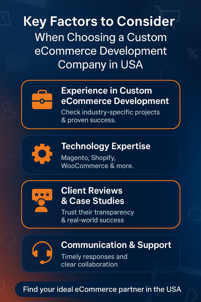 Key Factors When Choosing Custom eCommerce Development Services