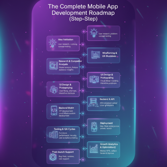 Complete mobile app development roadmap